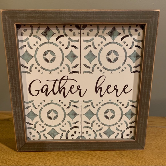Gather Here” Framed Decor - Picture 2 of 4